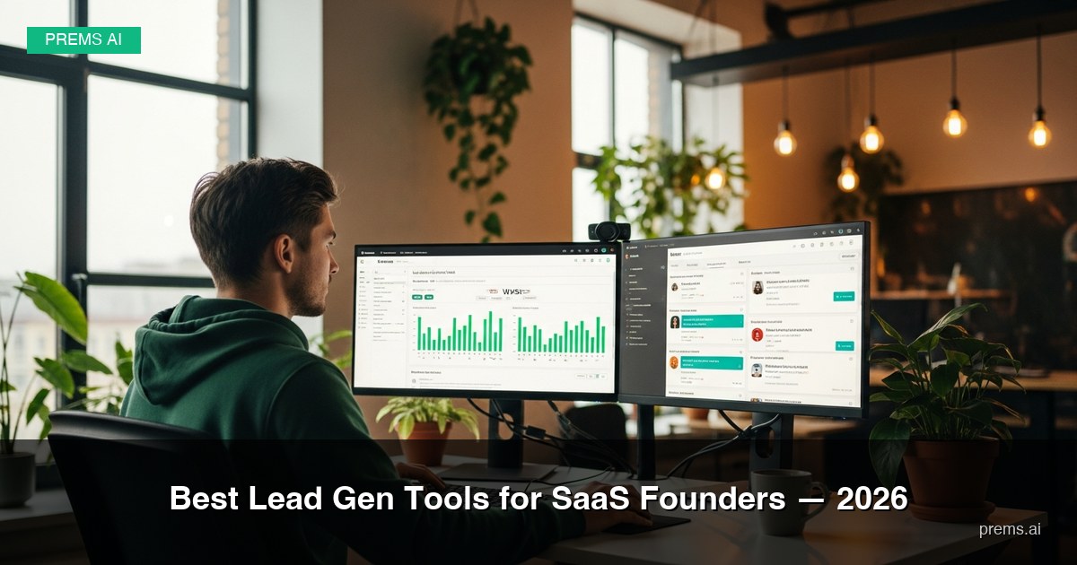 Best Lead Gen Tools for SaaS Founders in 2026 | Prems AI | Prems AI