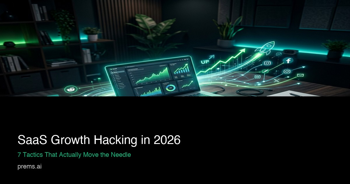 SaaS Growth Hacking: 7 Tactics for 2026 | Prems AI